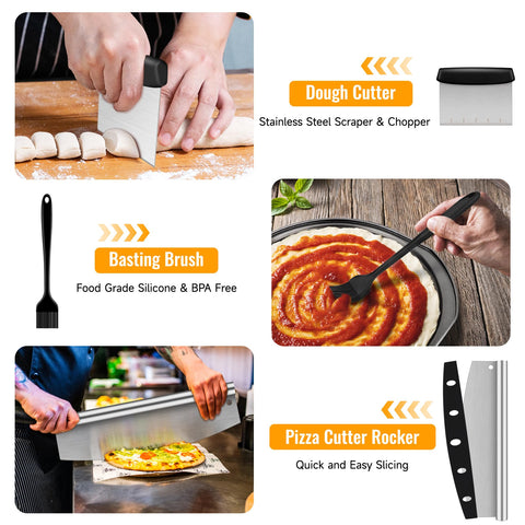 Cortador de pizza Nineigh ergonómico para cortes precisos.