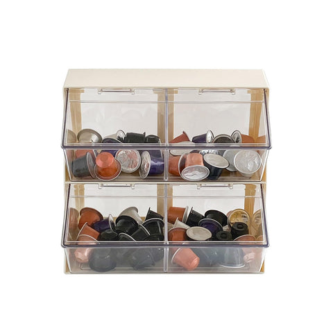Organizador NINEWEEN para cafe y te con tapa, listo para ordenar la barra.