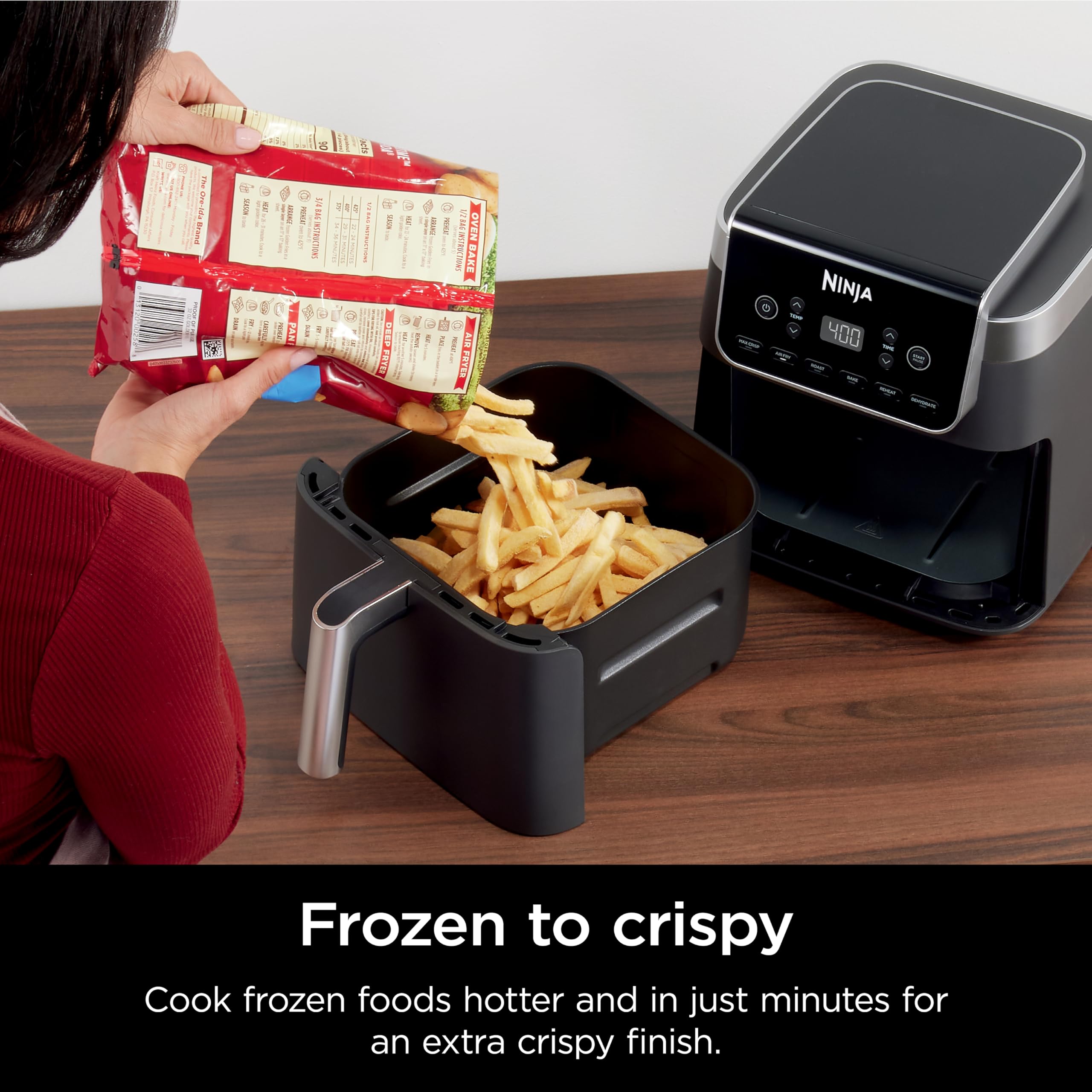 Ninja AF181, funciones 6-en-1 para diversas recetas.
