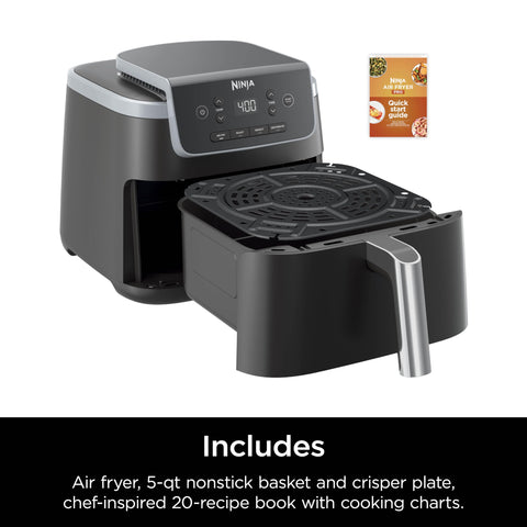 Ninja Air Fryer Pro piezas antiadhesivas facilitan la limpieza.