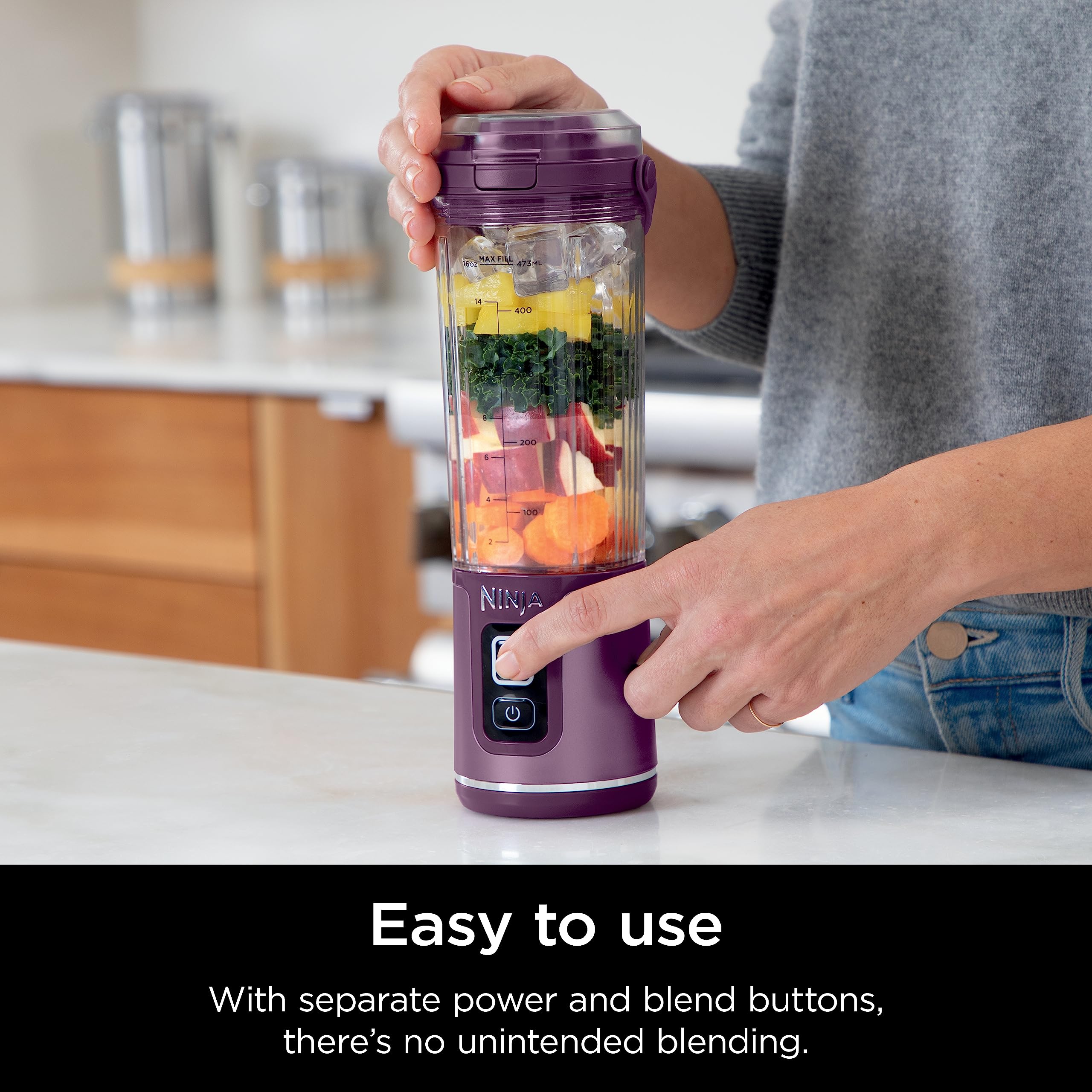 Ninja Blast Base Carga USB-C, potencia portátil sin cables.