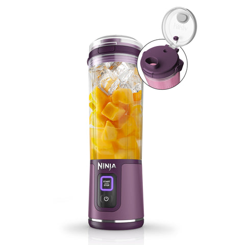 Ninja Blast Portátil: licuadora con base recargable para batidos en movimiento.