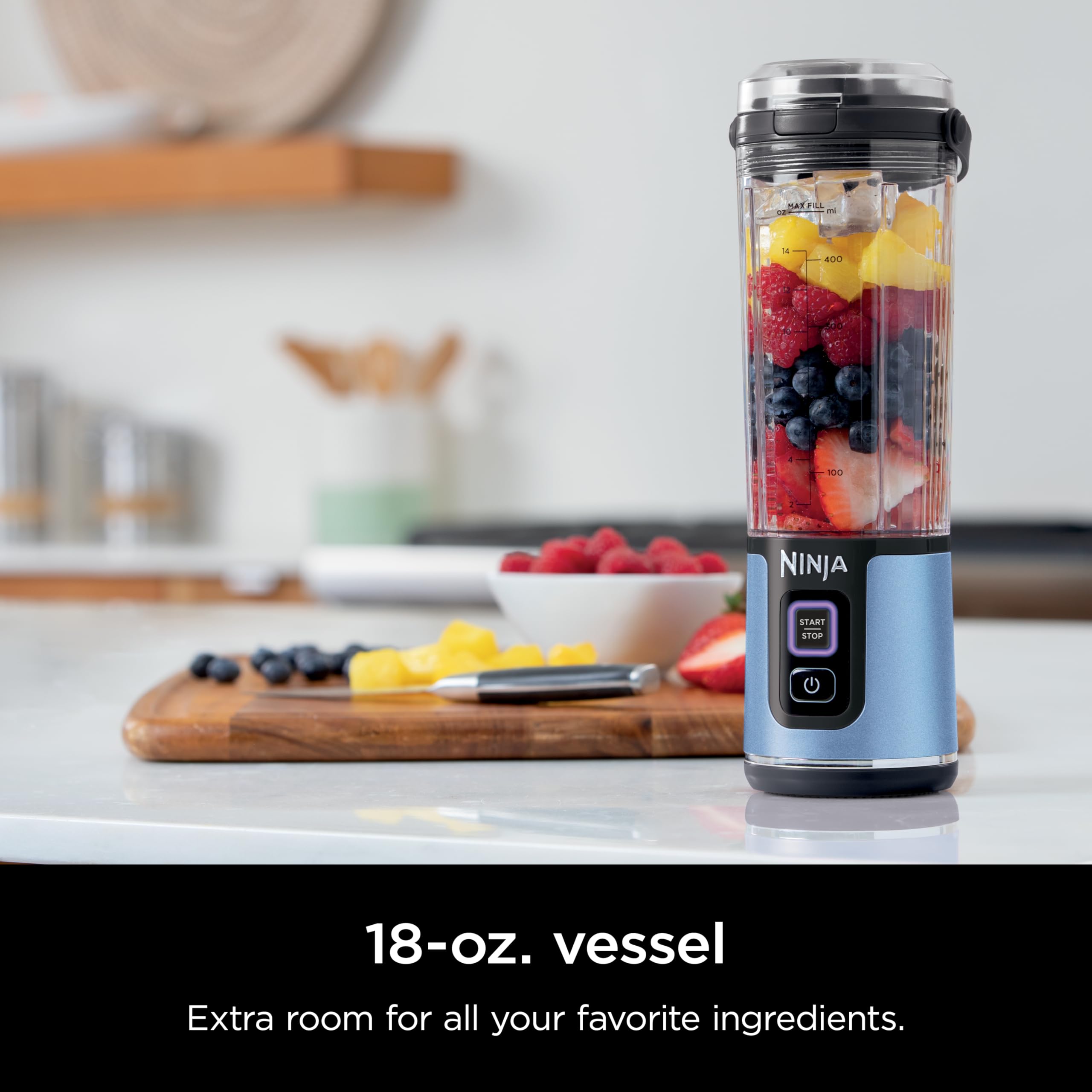 Ninja Blast vaso desmontable para mayor portabilidad.