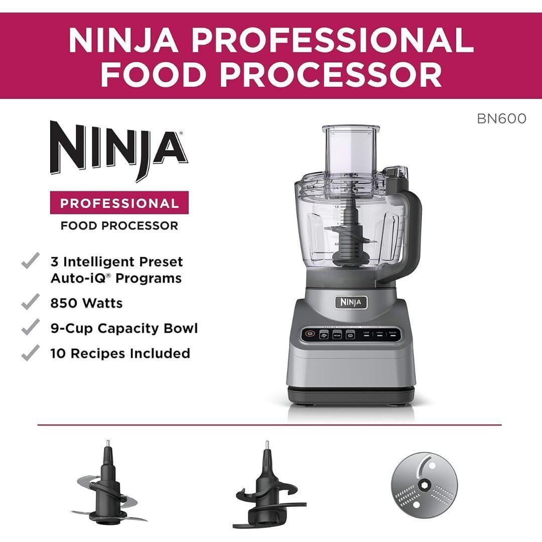 Ninja BN600: programa Auto-iQ para picar, rallar y amasar rápidamente