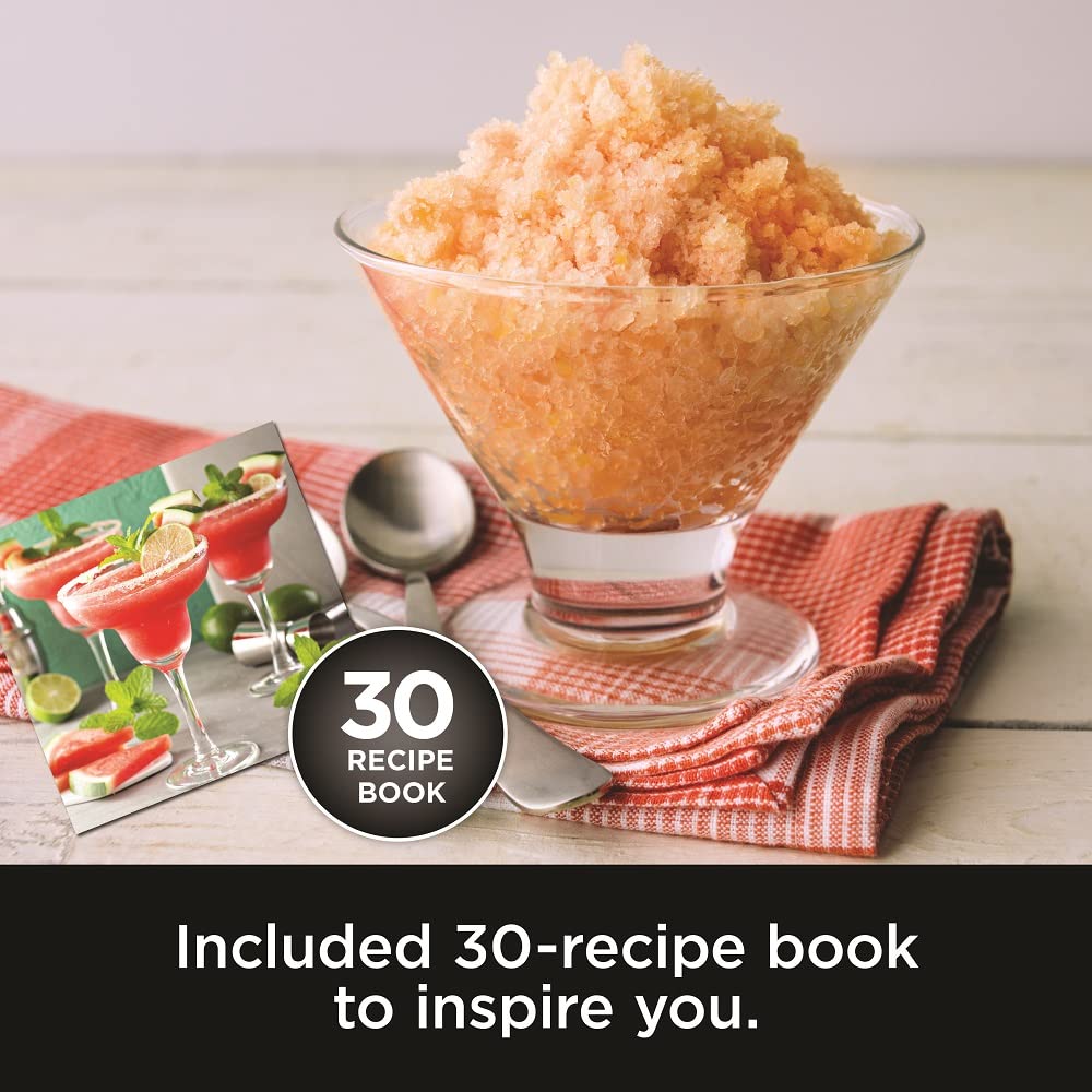 Guía de recetas incluida para empezar a crear bebidas y postres.