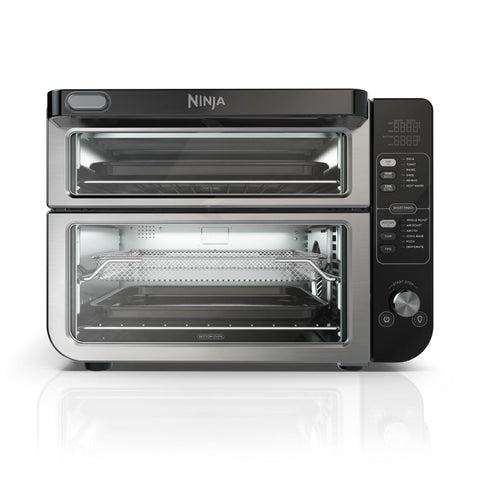 Ninja DCT401 con puerta flexible para dos hornos independientes.