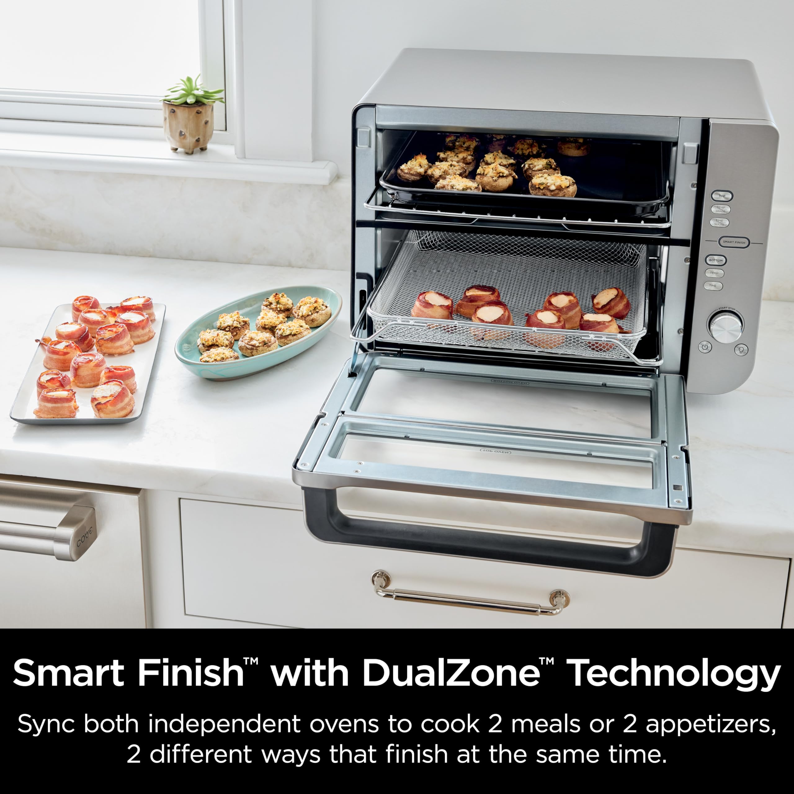 Ninja Double Stack XL: tecnología de sellado de sabores evita transferir olores.