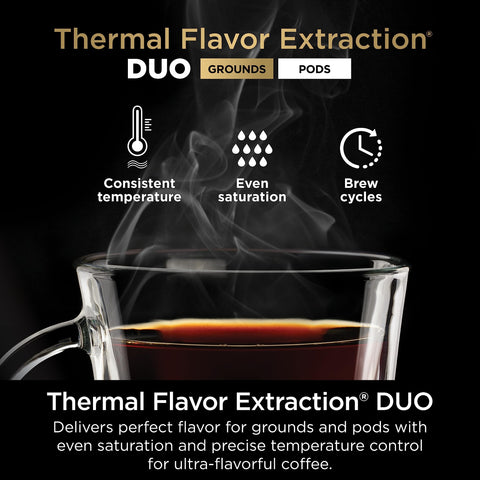 Ninja DualBrew Pro: compatibilidad con cápsulas K-Cup para mayor versatilidad.