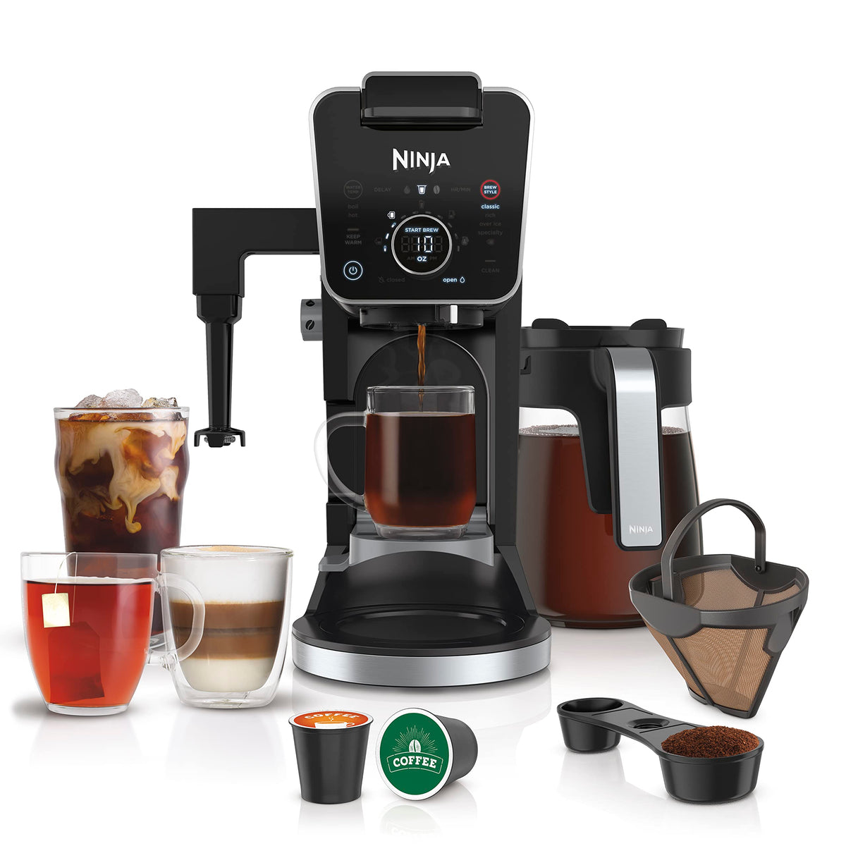 Ninja DualBrew Pro Specialty con jarra de 12 tazas para servir fácilmente