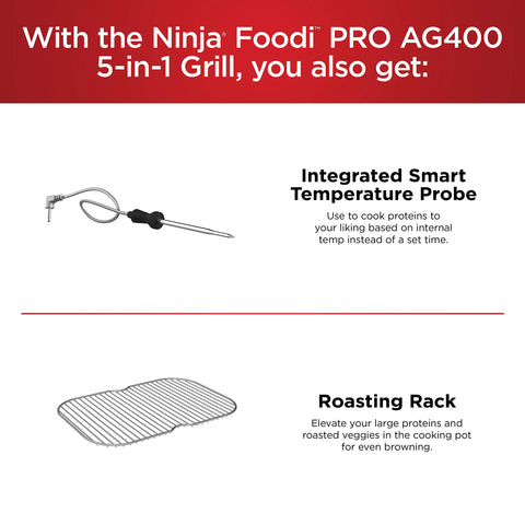 Ninja Foodi Pro tecnología de control de humo para cocina más limpia.