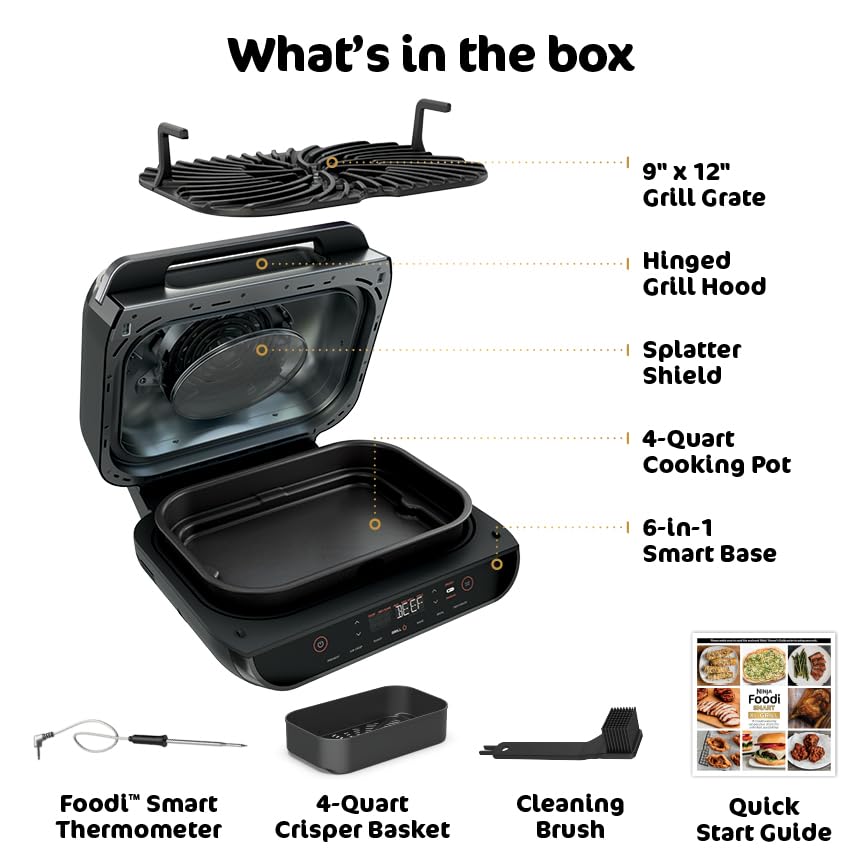 Ninja Foodi Smart XL accesorios incluidos para empezar a cocinar.