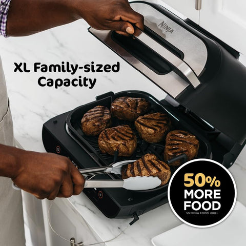 Ninja Foodi Smart XL control de humo para cocina limpia.
