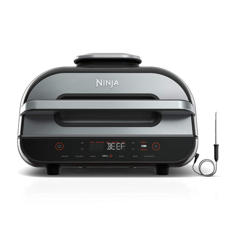 Ninja Foodi Smart XL parrilla para asados en interiores con sabor intenso.