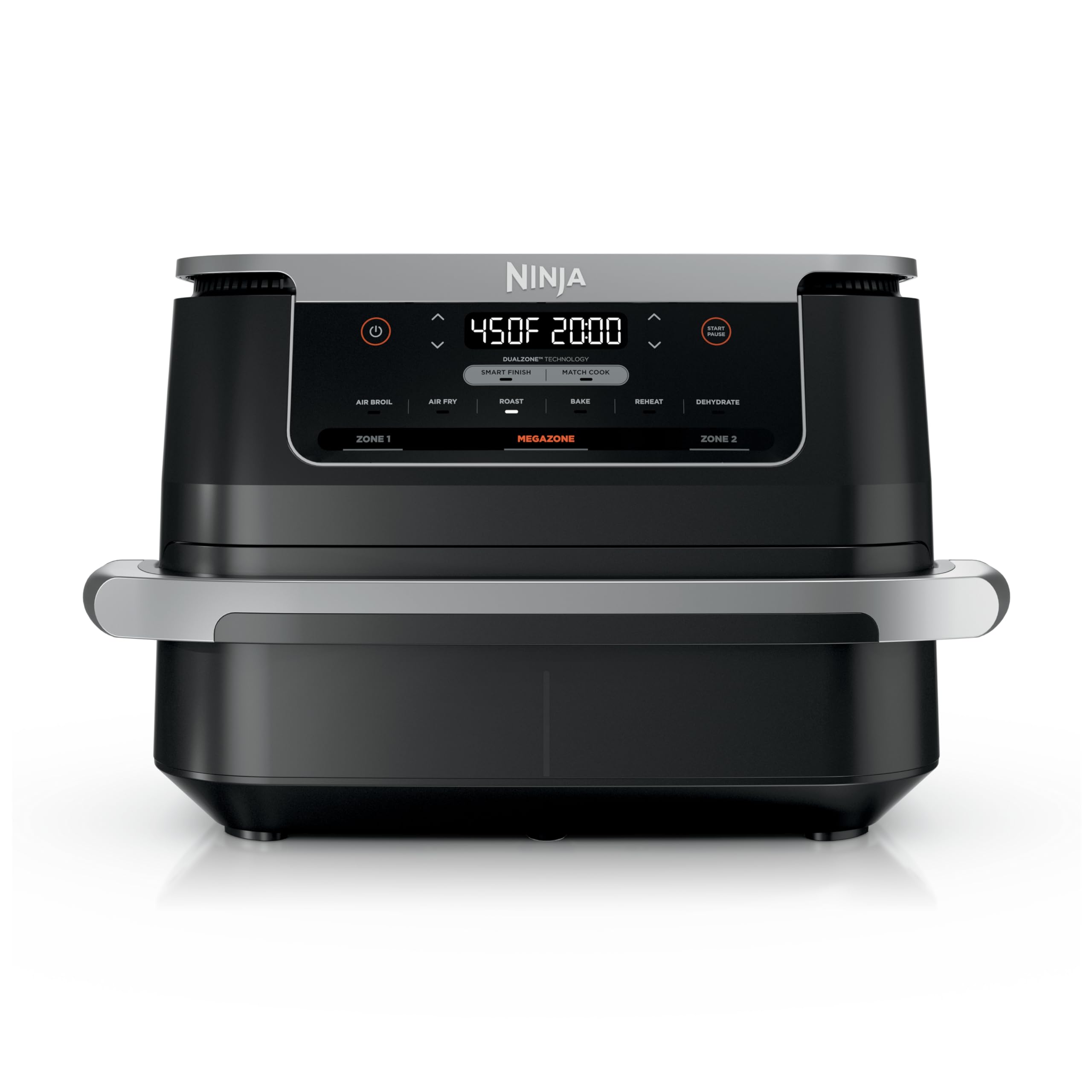 Ninja Foodi vista frontal, ideal para cocinar comidas familiares con eficiencia