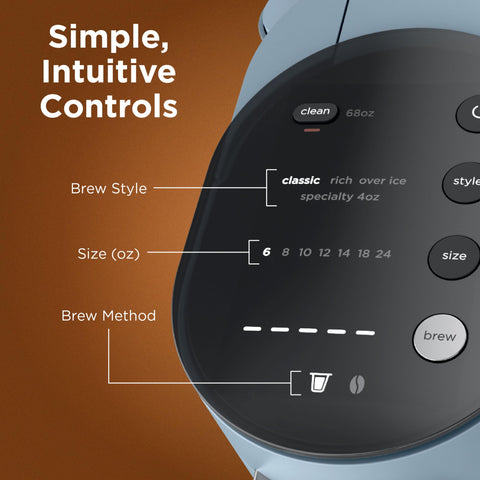 Ninja PB055ABL con cápsula K-Cup y café molido demostrando versatilidad de uso