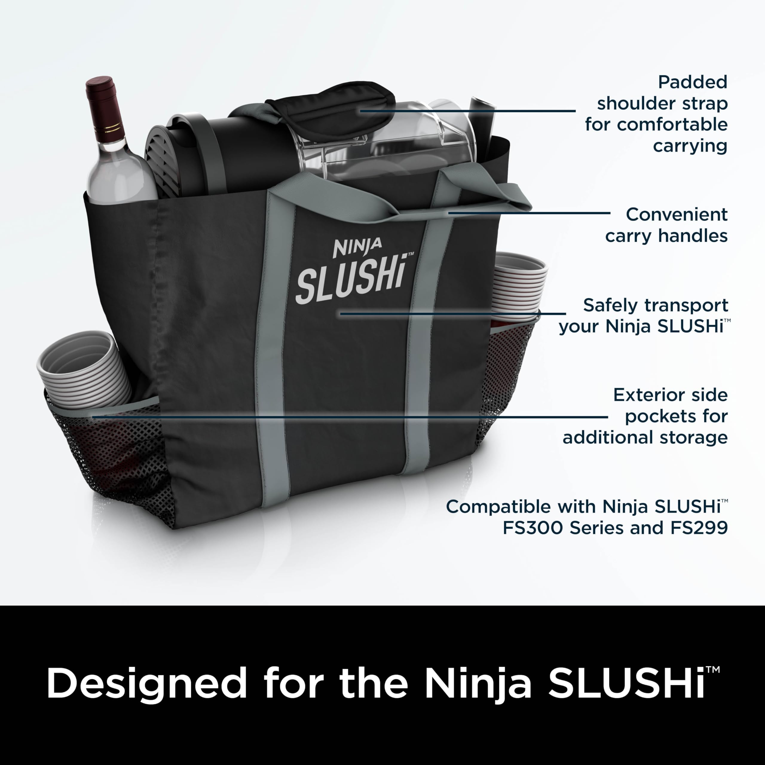Ninja SLUSHi bolsa de viaje compatible con FS300 y FS299 para uso versátil