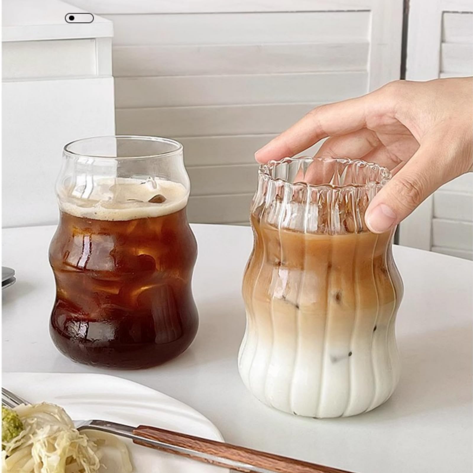 Nirvany copa de cristal de uso diario, 18oz, resistente.