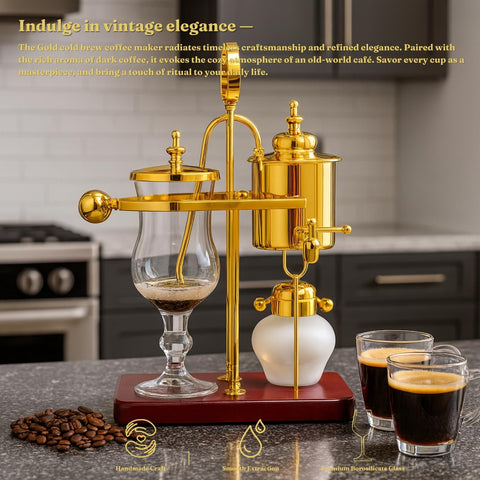 Nispira Belgium Royal Family Balance sifón: control de temperatura para extraer sabores