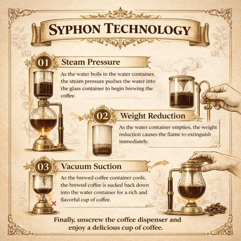 Sistema de vacío de Nispira en acción: extracción visual de café