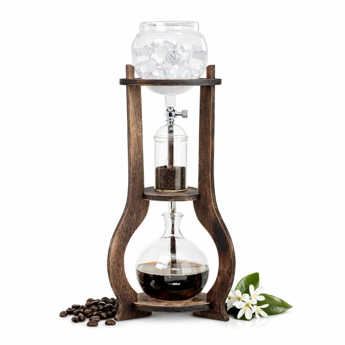 Nispira torre de colado frío para 6-8 tazas, experiencia de café suave.
