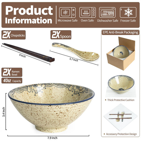 Niturceal cuchara para ramen incluida, práctica para saborear el caldo