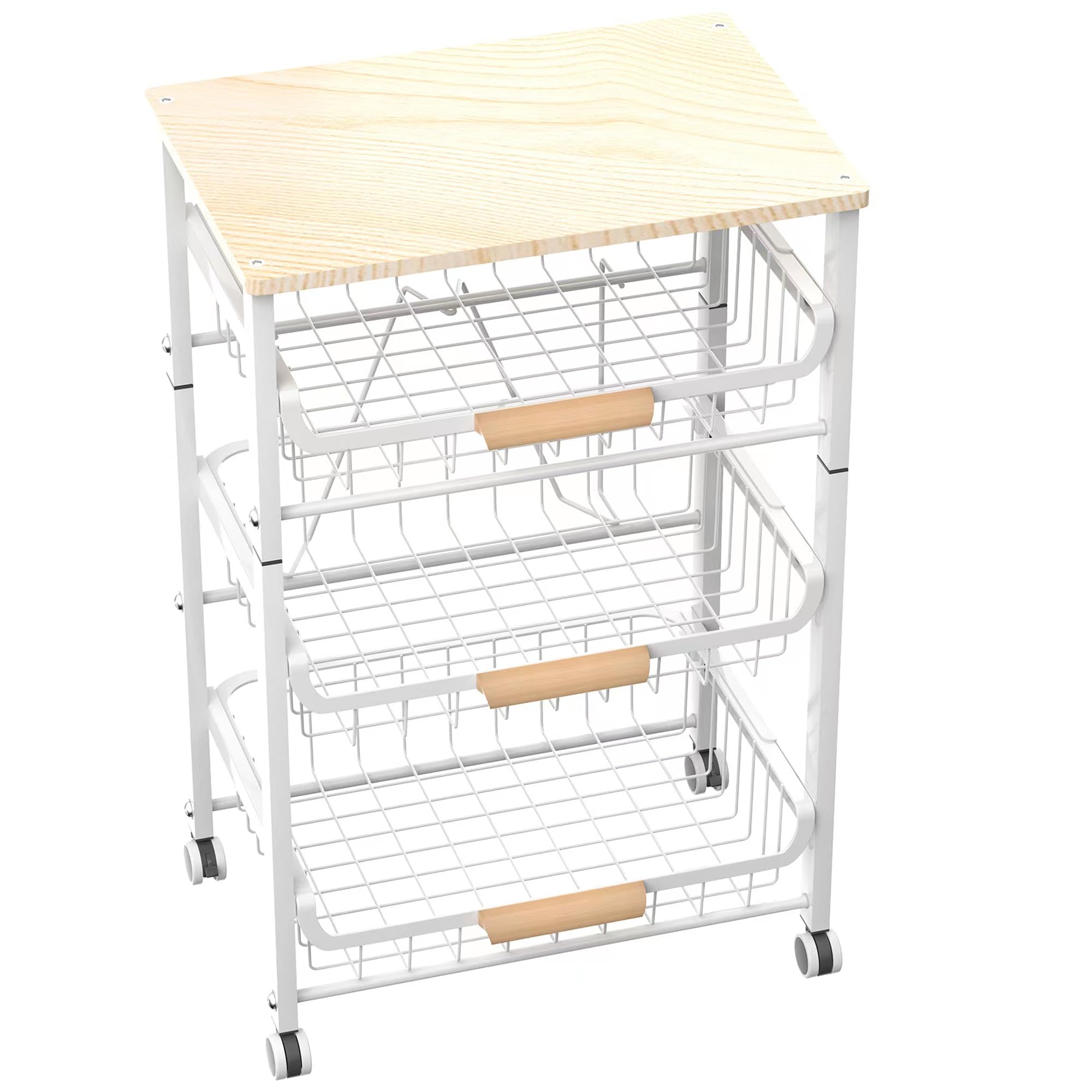 NiuYichee: cesta de frutas de cuatro capas con ventilación para frescura.