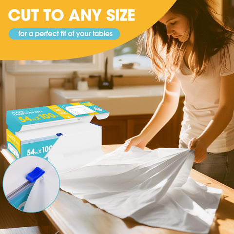 Niuara Funda de Mesa en Rollo Blanca 54in x 100ft con Corte Deslizante