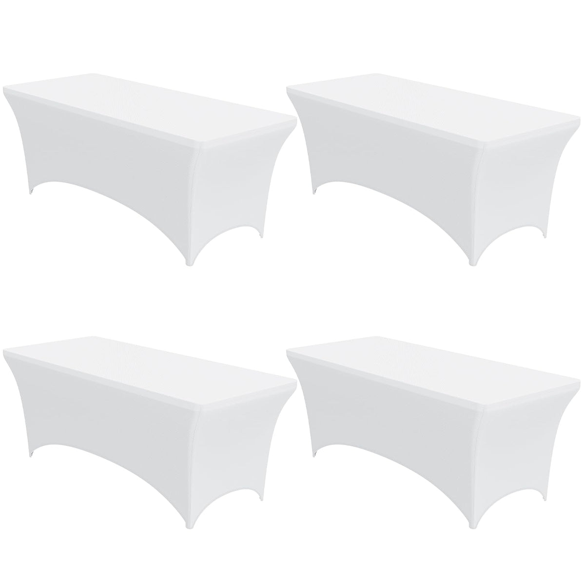 Niuara mantel-elastico-rectangular-72x30-blanco, vista frontal, ajuste seguro para mesas.