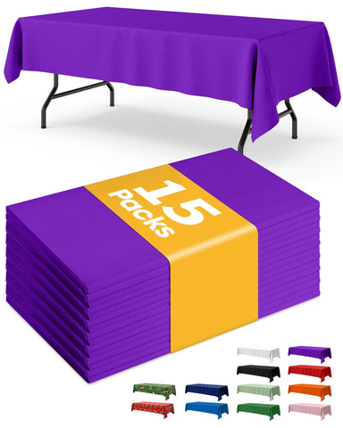 Mantel plástico rectangular Niuara de 54x108 pulgadas protege la mesa y facilita la limpieza