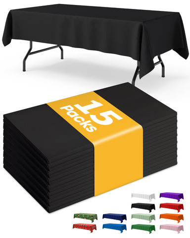Mantel desechable Niuara rectangular 54x108 para 6 pies, protege la mesa contra derrames