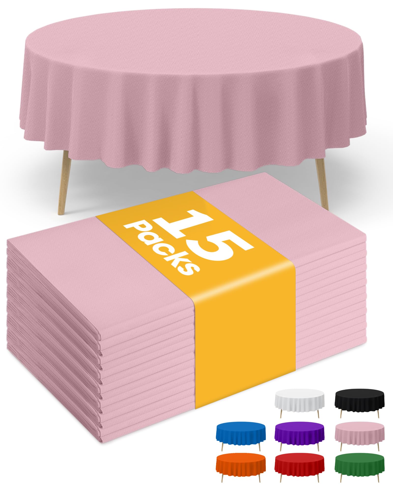Mantel plástico redondo rosa de Niuara protege la mesa y facilita la limpieza en fiestas