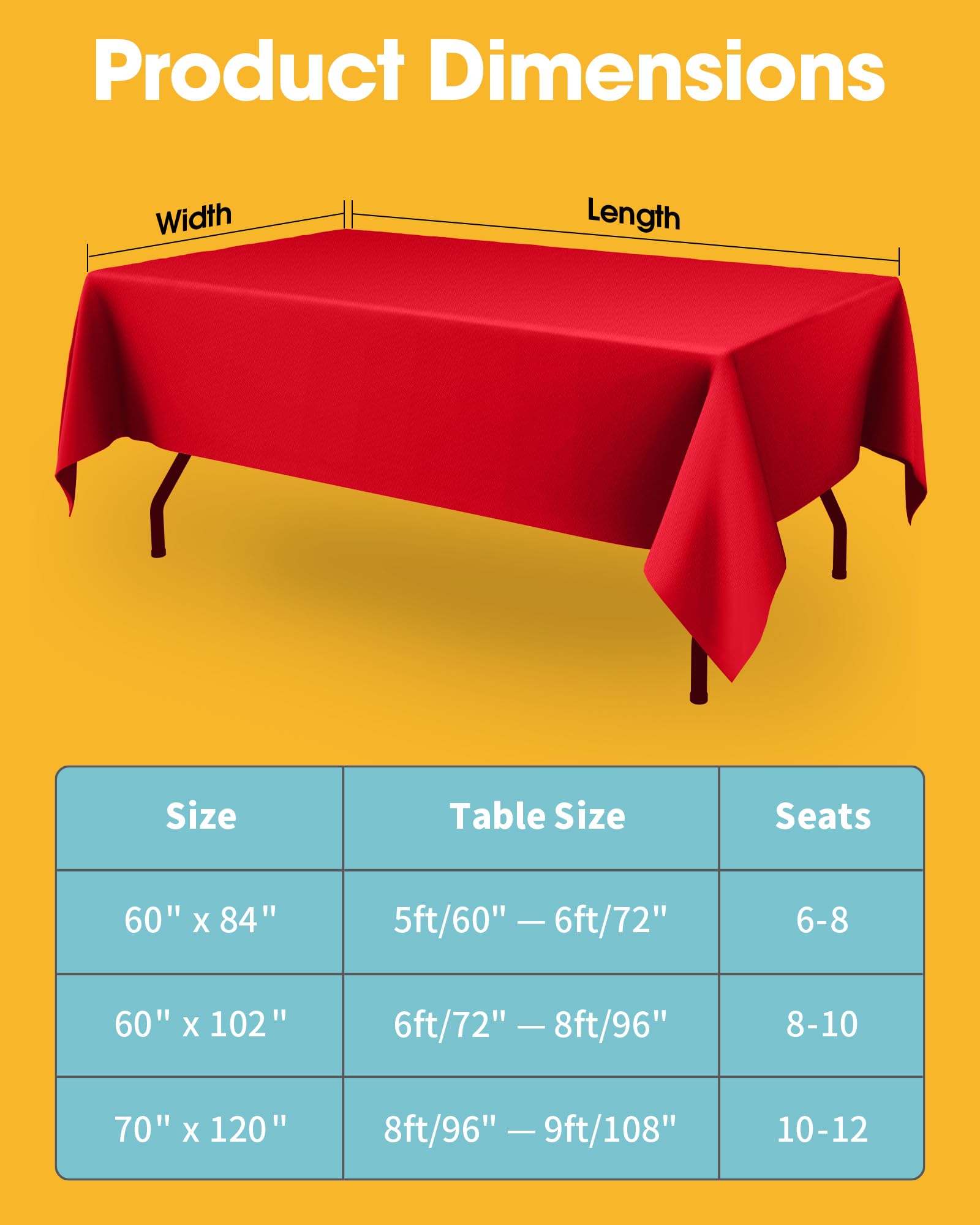 Ideal para bodas y fiestas, realza la mesa con caída elegante.