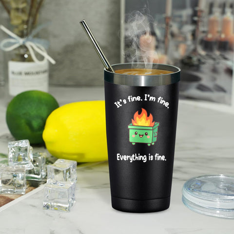 NIUHILEA taza con pared doble que mantiene la bebida estable.