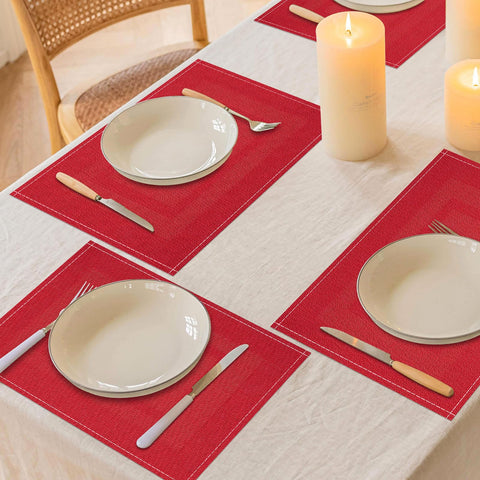 Niviy Salvamanteles pack4 navidad rojo 12x18