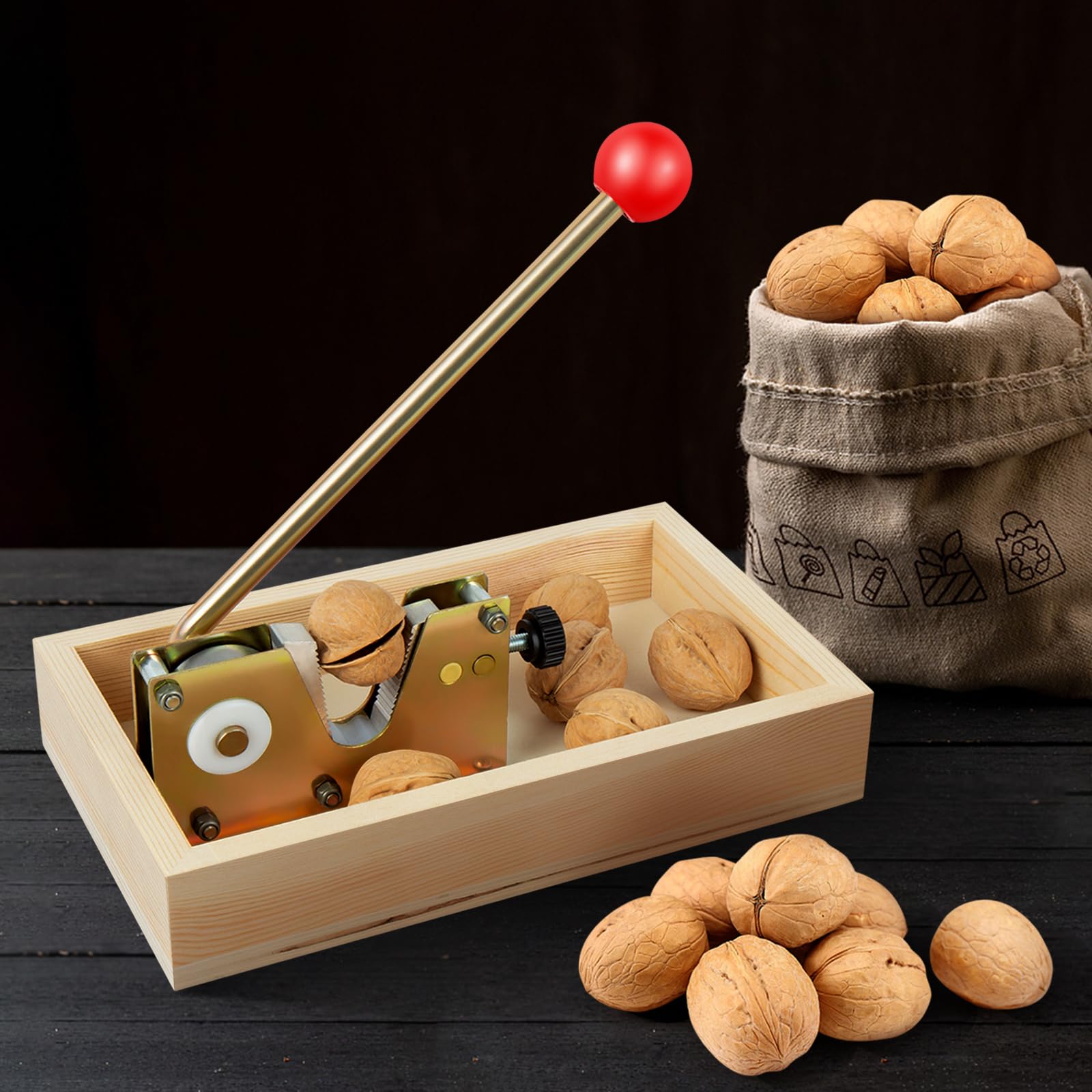 Nizodo palanca ergonómica facilita abrir nueces sin esfuerzo.