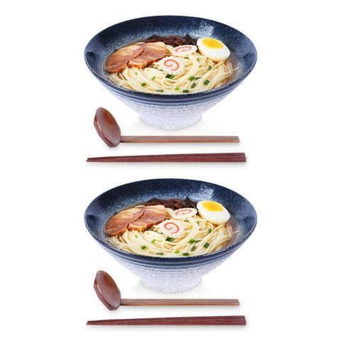 NJCHARMS cuenco ramen cerámica azul-verde, ideal para uso diario