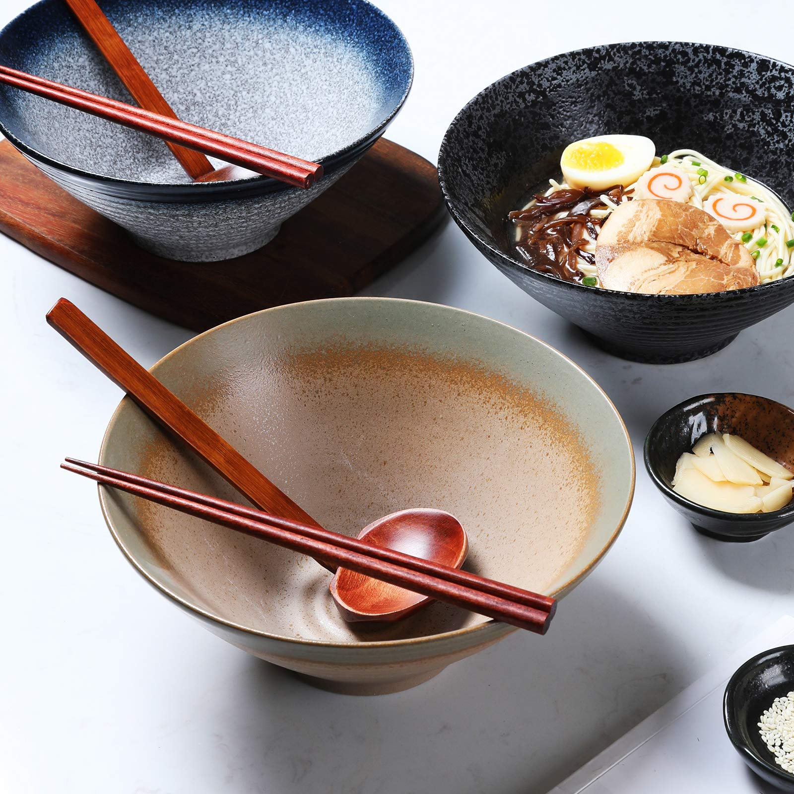 NJCHARMS regalo de cuenco ramen, opción elegante para inauguración