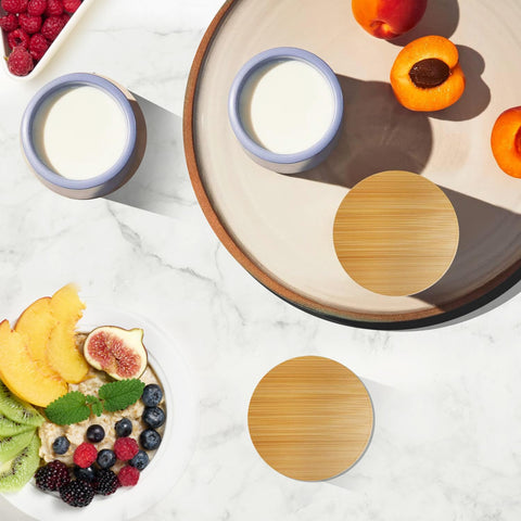 nlkacsy tapas seguras para alimentos, ideales para yogur y conservas