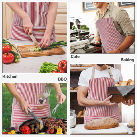 NLUS delantal para mujeres y hombres, ideal para tareas de cocina