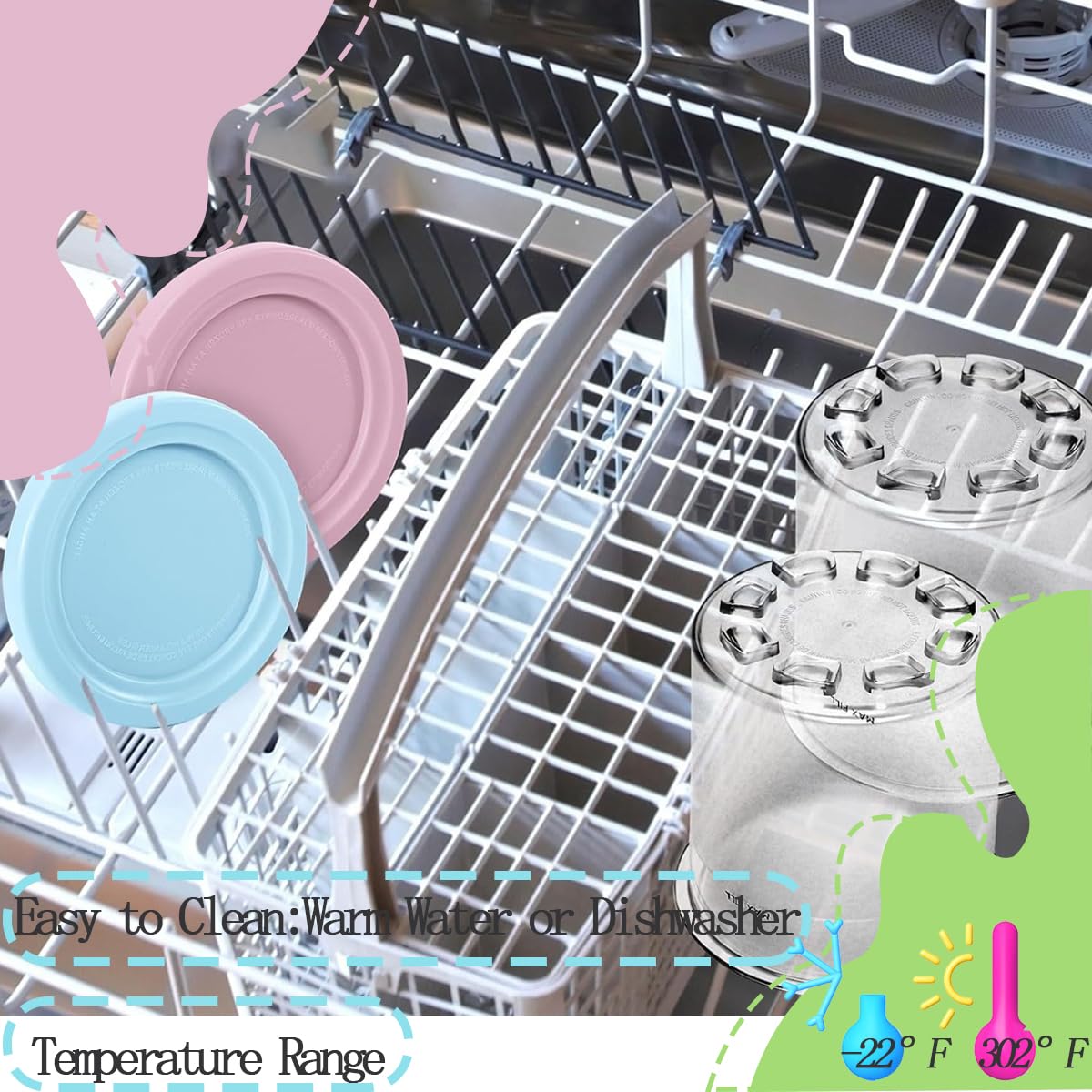 Etiquetas impermeables removibles NLXCXUCY para sabor y fecha