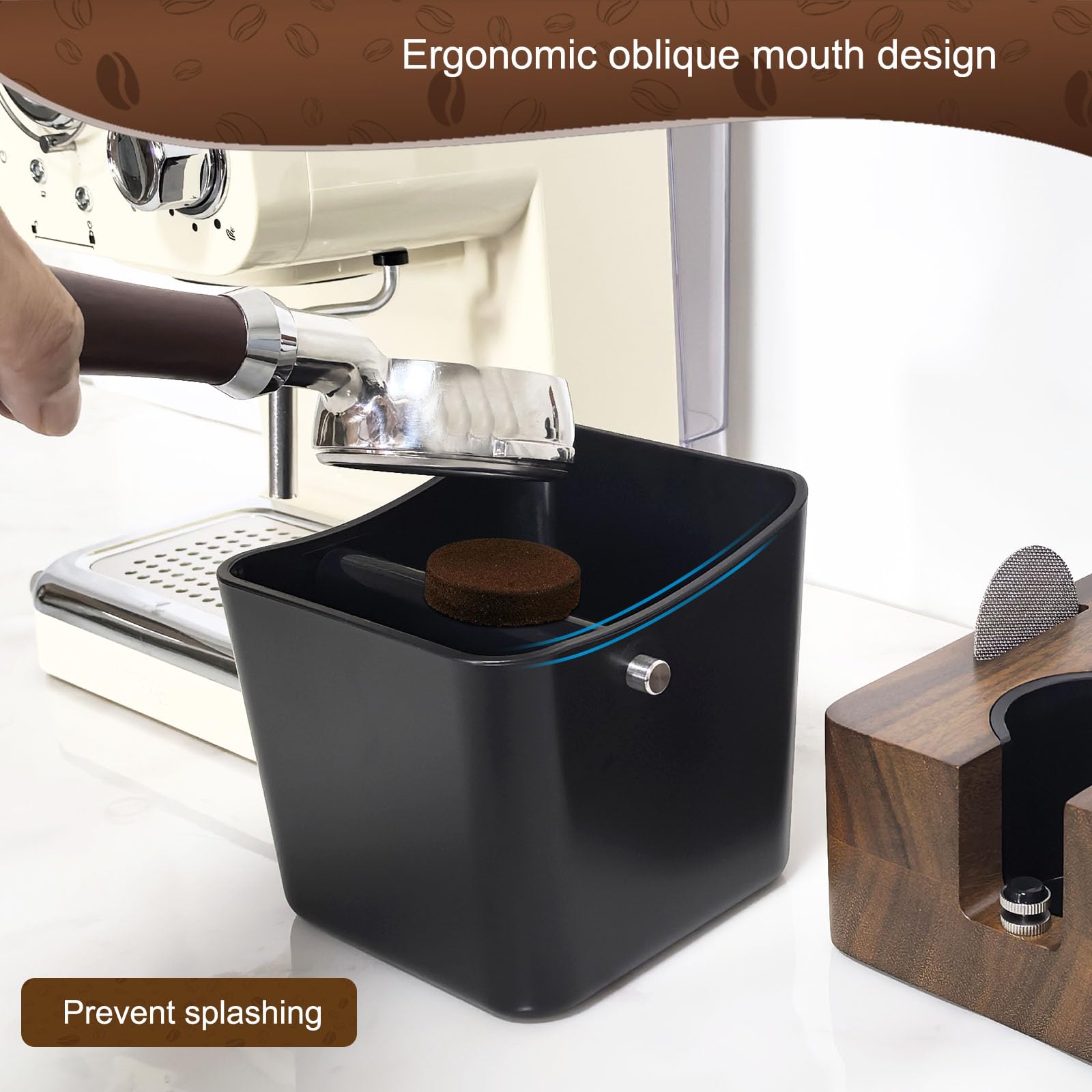 NMW earthmone capacidad generosa para varias dosis de café.