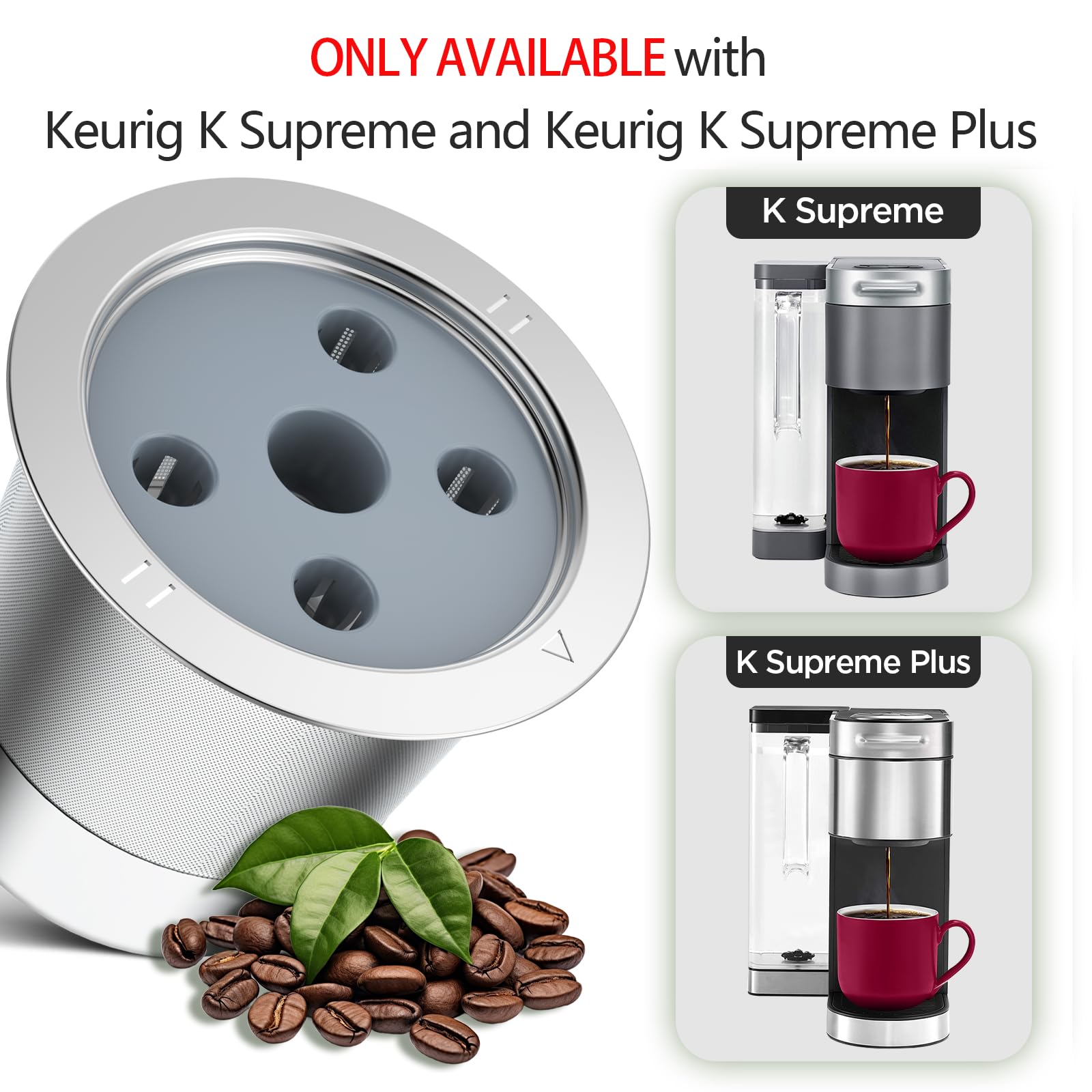 NoALTO K-Supreme cup con perforaciones de 360 grados para mejor extracción