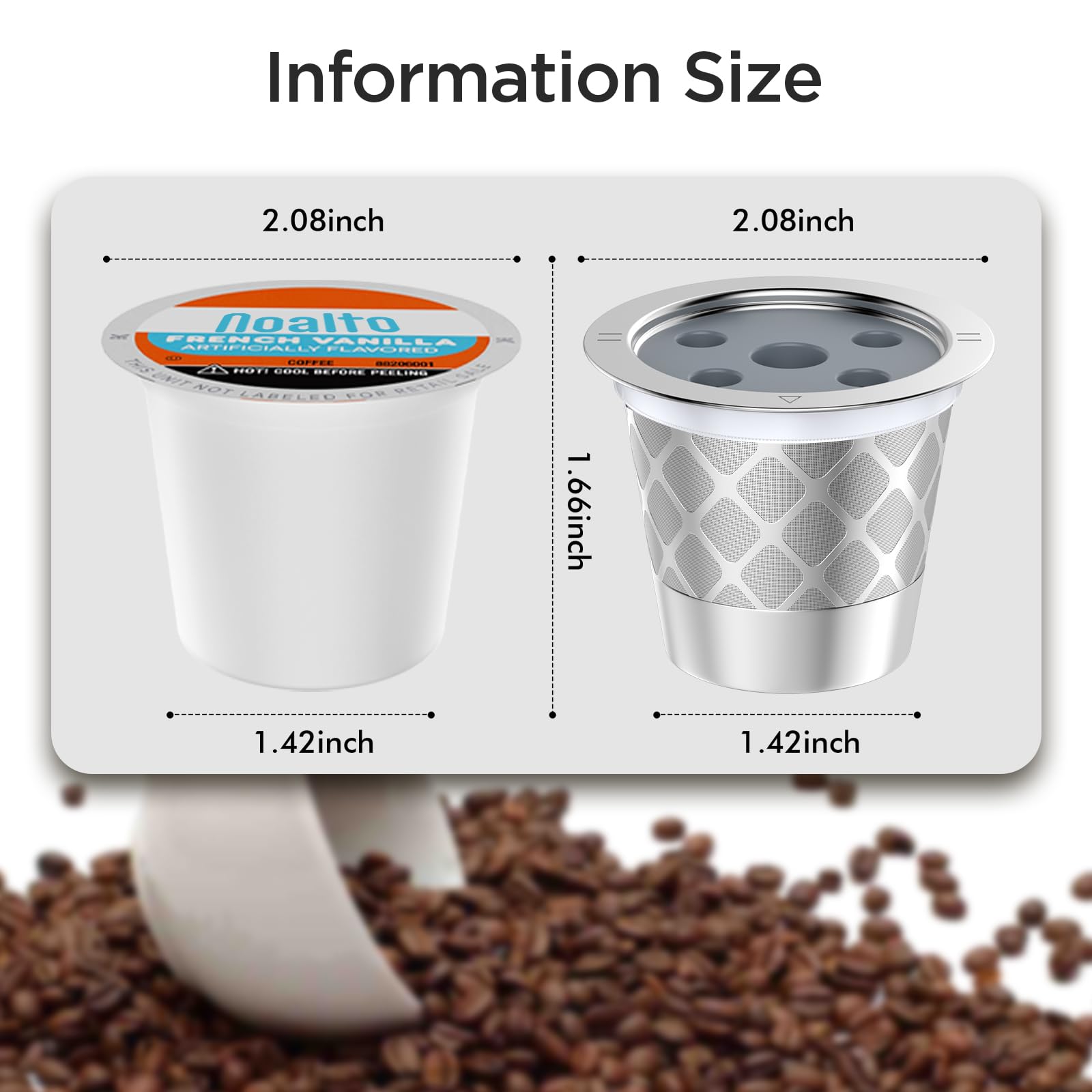 NOALTO K-Cups para uso diario, ideal para hogares conscientes del medio ambiente.