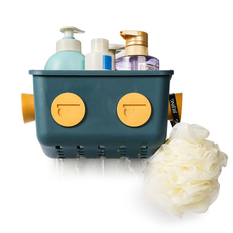 Noamus cestas robot gris, drenaje eficiente para mantener seco el baño y juguetes.