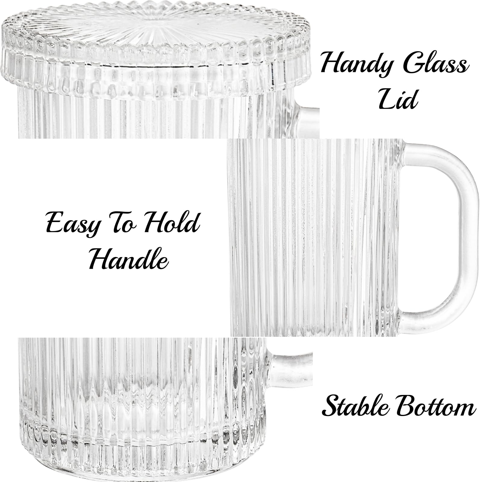 Noamus tazas cristal, regalo perfecto para amantes del café y té.