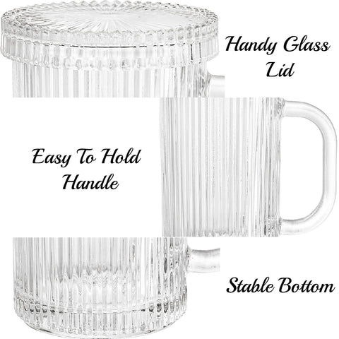 Noamus tazas cristal, regalo perfecto para amantes del café y té.