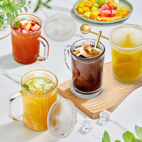 Noamus tazas cristal para bebidas frías y calientes, versatilidad en cada sorbo.