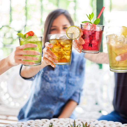 Noamus vasos fáciles de limpiar, ideal para servicio rápido en casa o bar.
