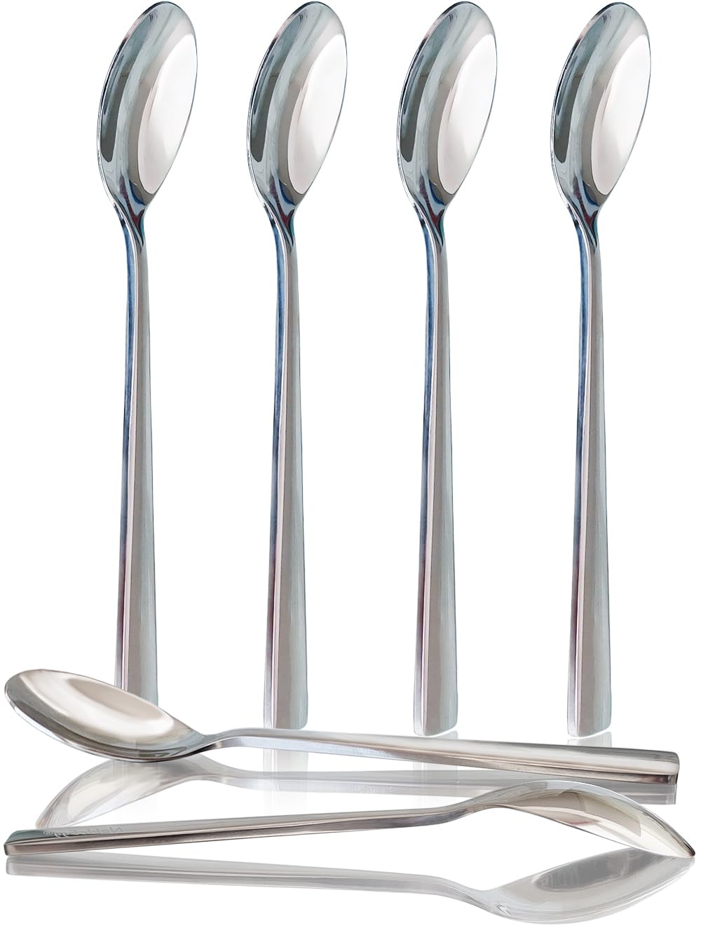Cucharas NobleEgg: juego de 6 para huevos, diseño equilibrado y duradero.