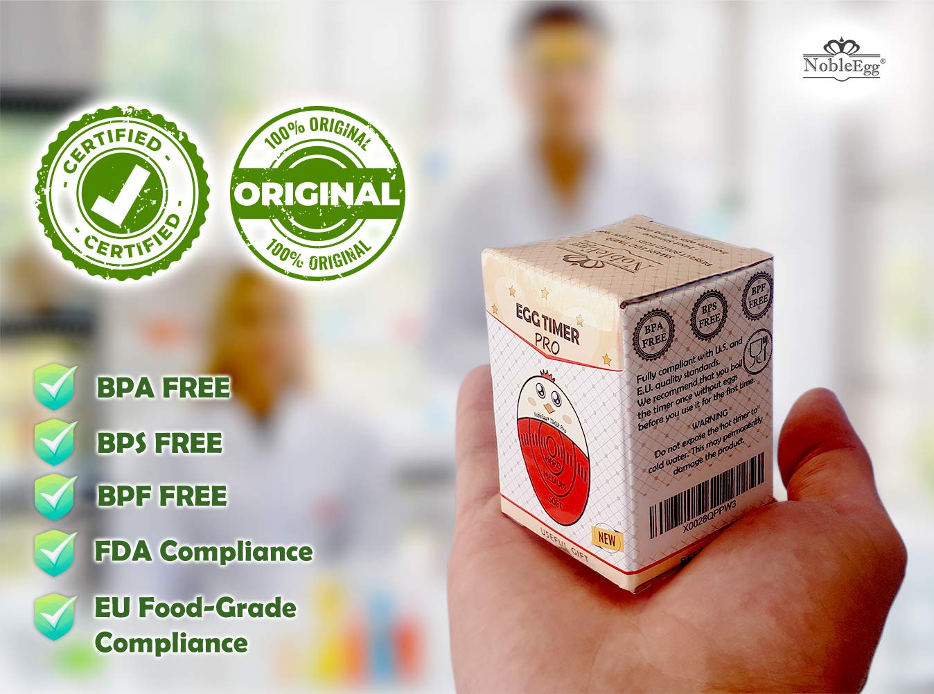 NobleEgg Pro funciona con cualquier cantidad de huevos para resultados consistentes.
